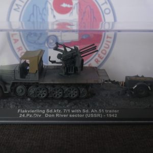 Flakvierling Sd.kfz.7/1 with Sd.Ah.51 trailer