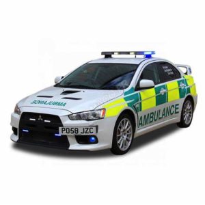 Mitsubishi lancer evolution ambulance 1/43