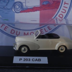 Peugeot 203 cabriolet  blanche