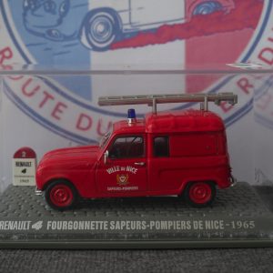 Renault 4 fourgonnette sapeurs pompiers de nice 1965