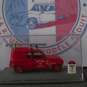 Renault 4 fourgonnette sapeurs pompiers de nice 1965