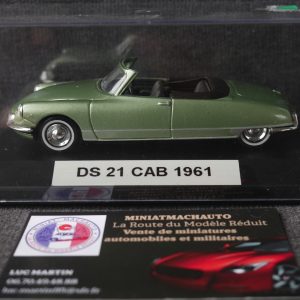 Citroen ds 21 cabriolet verte 1961