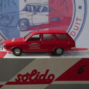 Renault 12 break solido pompier 1/43