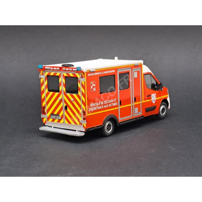 RENAULT MASTER 2019 WAS VSAV SDIS « 17 – CHARENTE- MARITIME » 1/43