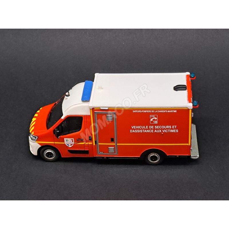 RENAULT MASTER 2019 WAS VSAV SDIS « 17 – CHARENTE- MARITIME » 1/43