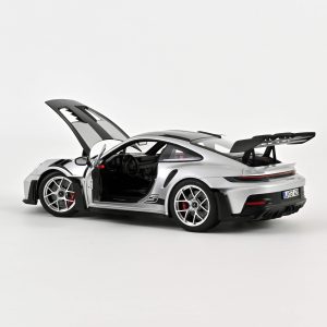 Porsche 911 GT3 RS avec pack Weissach 2022 GT Argent métallisé 1/18