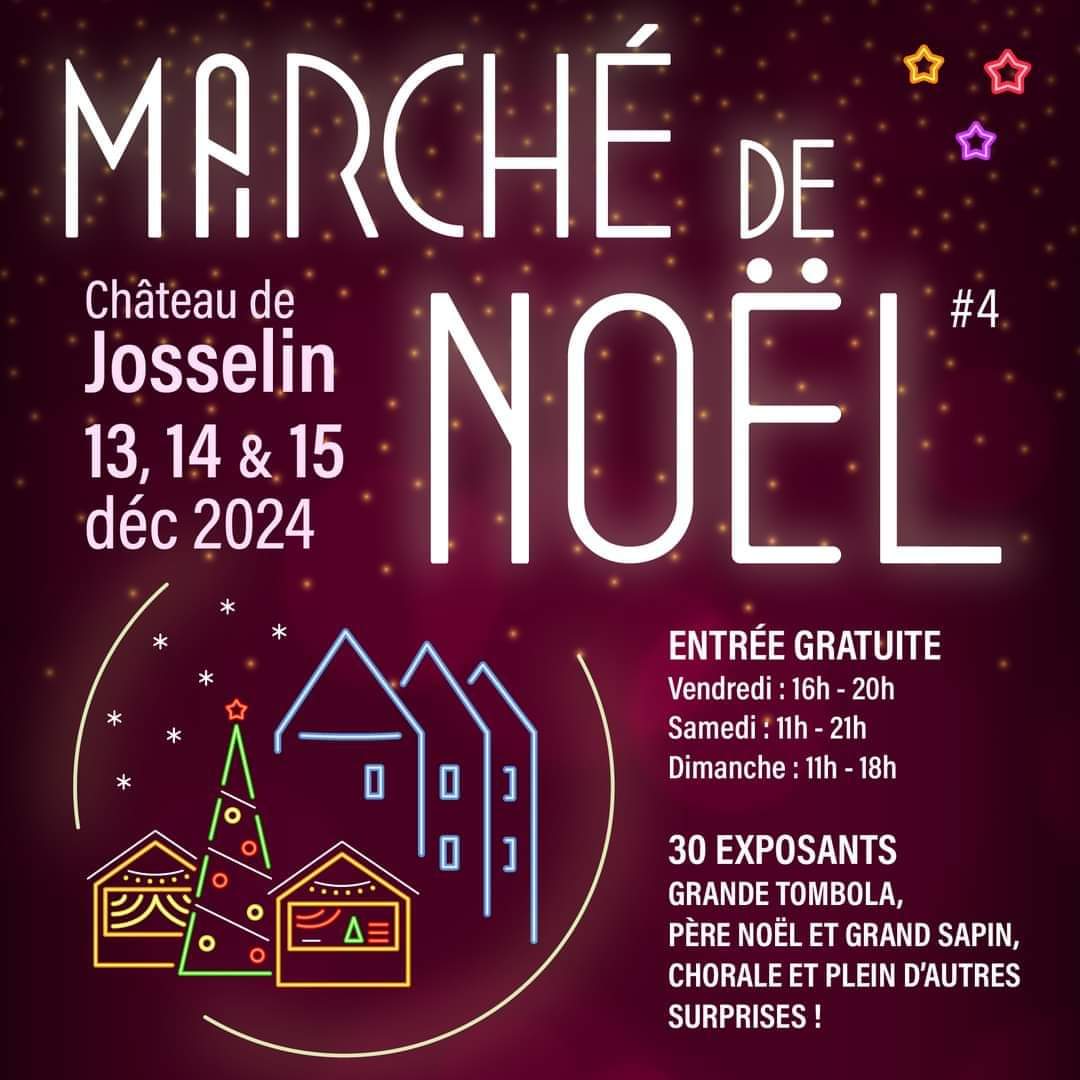 You are currently viewing MARCHE DE NOËL – Château de Josselin 13,14 & 15 déc 2024