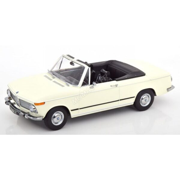 BMW 1600-2 DECAPOTABLE 1968 BLANC 1/18